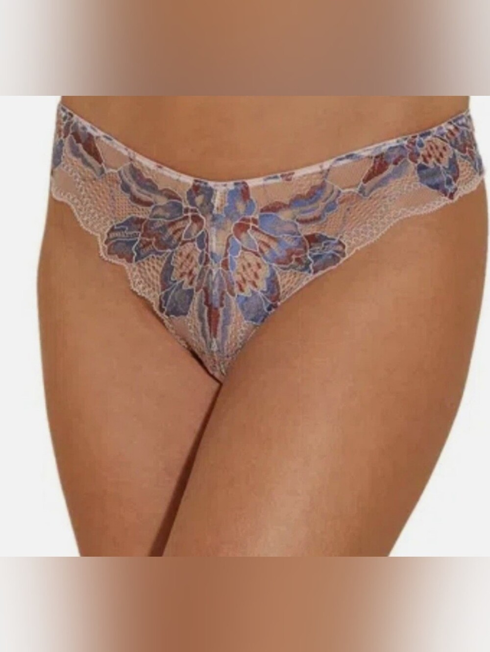 Cosabella Multi-Blue Floral Lace Bikini